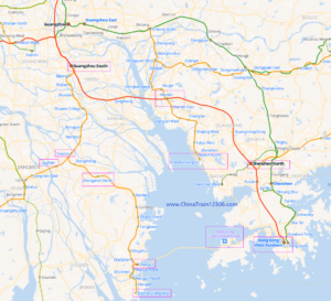 Guangzhou - Zhuhai MRT map