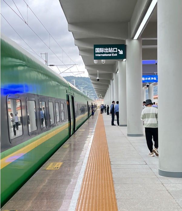 mohan railway station in Yunnan China